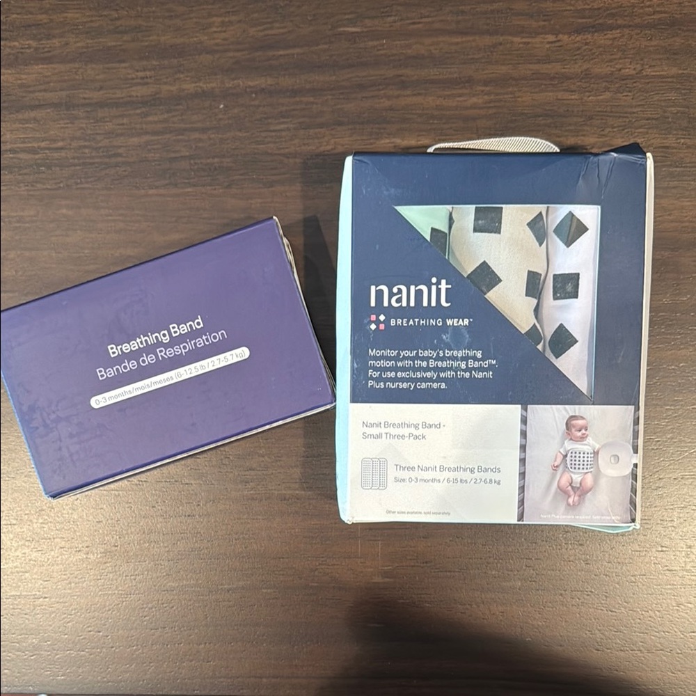 Never used - Nanit Breathing Wear Band Set of 4